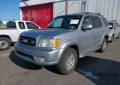 2004 Toyota Sequoia Sr5 V8 из США, поврежденный, VIN 5TDBT44A24S219345